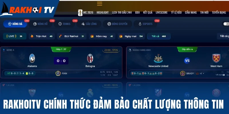 Rakhoitv chính thức đảm bảo chất lượng thông tin