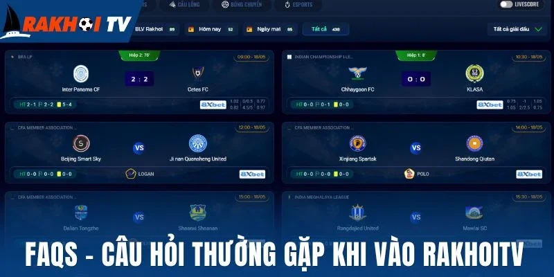 FAQs - Câu hỏi thường gặp khi vào Rakhoitv