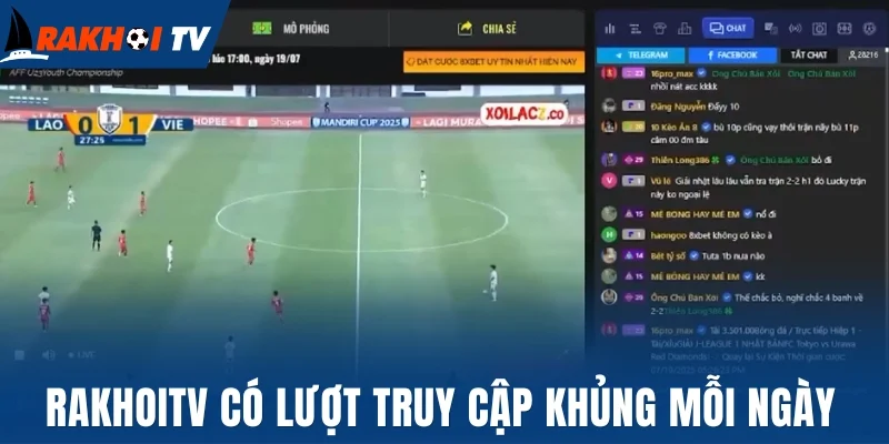 Rakhoitv có lượt truy cập khủng mỗi ngày