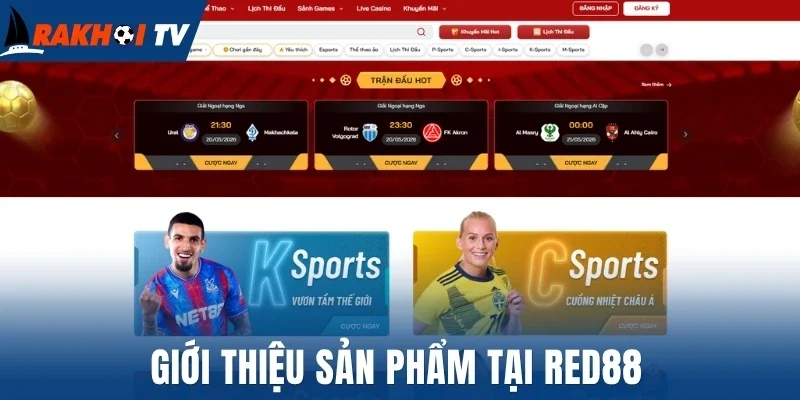 Giới thiệu sản phẩm tại Red88
