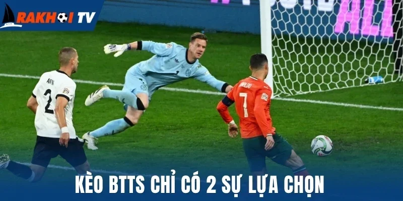 Kèo BTTS chỉ có 2 sự lựa chọn