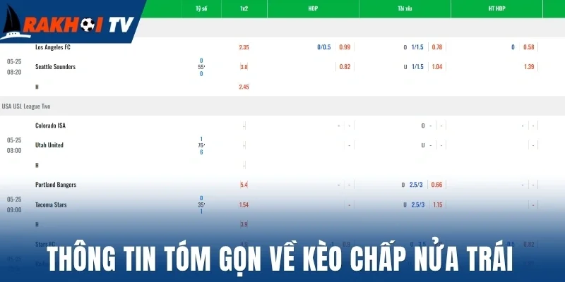 Kèo Chấp Nửa Trái - Giải Mã Cách Tính Tiền Và Soi Kèo Chuẩn 1 Thông tin tóm gọn về kèo chấp nửa trái