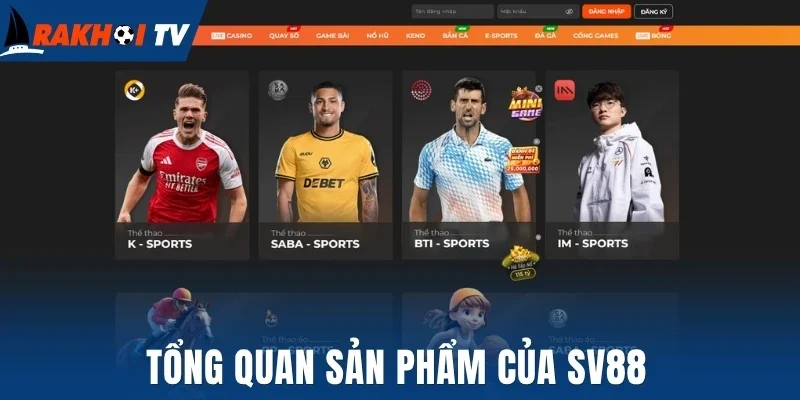 Tổng quan sản phẩm của Sv88